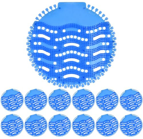 ACWOO Écran D'Urinoir, 12PCS Urinal Screen Desodorisant Urinoir avec Parfum, Ecrans Pour Urinoir Filtre à Urinoir, Tapis d'Urinoir Tamis à urinoir Tapis d'Urinoir pour Urinoir et Salle de Bain