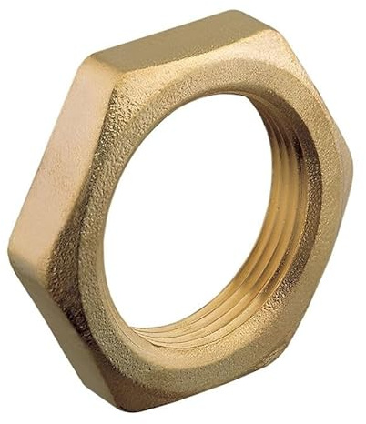 ODSUPPLIES - Pack of 2-1 Brass Lock Nut | Available in 1/4 Inch, 3/8 Inch, 1/2 Inch, 3/4 Inch and 1 Inch BSP