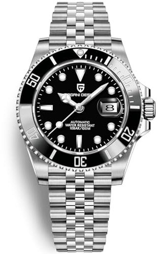 PAGRNE DESIGN - -Armbanduhr- PD-1661MM-B (5z ganz schwarz)