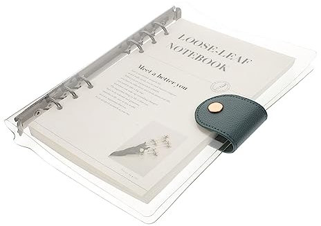 HAPINARY A5 Loseblattordner Pvc Transparent Mit Abnehmbaren Linierten Einlagen Notizblock Für Schule Büro Planung Studenten