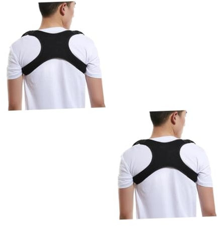 Beaupretty 2 Stk Buckelkorrektor haltungskorrektur posture corrector rückenstützgurt stützgürtel für rücken Sitzhaltungsgürtel unsichtbarer Rückenhaltungskorrektor Black