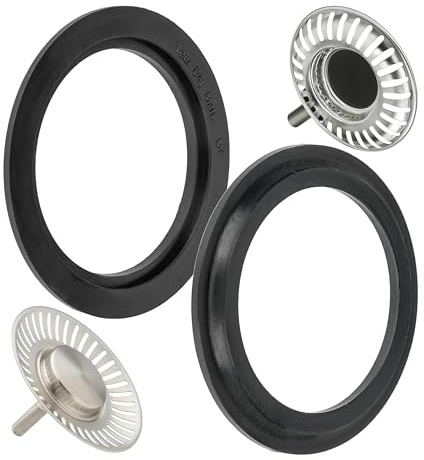 Junta de recambio para cesto colador, 2 piezas, compatible con FRANKE 133.0024.173, para grifería de desagüe de 3,5 con cesto colador art. Nº 900769020, 133.0005.684, 900769021, 133.0005.685