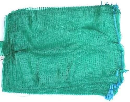 Green Mesh Storage Sacks with Drawstring, 30 x 50 cm, Pack of 5, Garden Waste Collection Bags for Vegetables and Logs