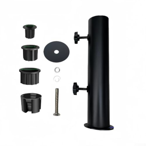 Pied de parasol compact réglable en métal antirouille pour extérieur, support stable pour jardin, terrasse et parasols de plage