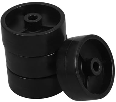 TOPBATHY Kit De 4 Ruedas Reemplazo para Calentador De Gas y Estantes, Ruedas Compactas De 61mm En Material PP para Patio y Calefacción Exterior