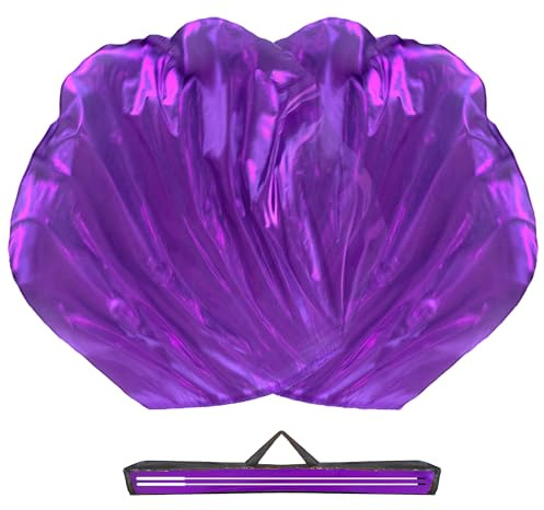 Baisdan Banderas de adoración de 54 x 54 pulgadas con varilla flexible, banderas de alabanza de ala de ángel de semicírculo para iglesia de baile