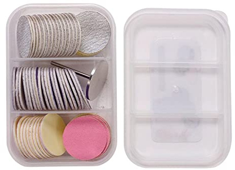 60 papeles de lija reemplazables para pedicura para limas eléctricas de pies, 25 mm, multicolor, juego de 2