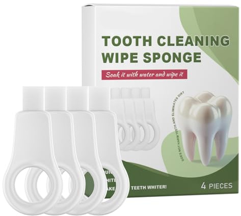 Tamponi rinfrescanti per l'igiene orale – 4 salviette usa e getta per adulti, spugna detergente morbida per dispositivi dentali | Soluzione a lunga durata per una fresca in viaggio