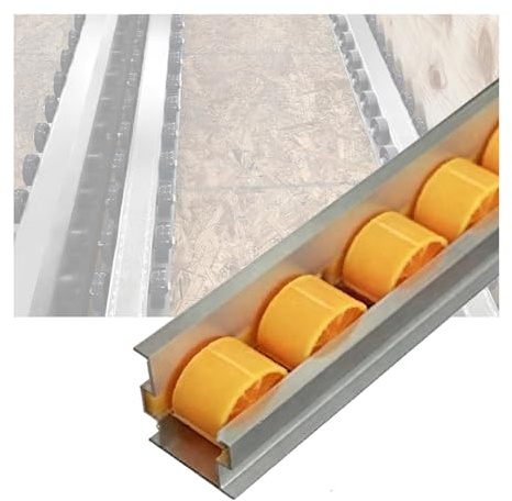 Dynamic Aluminum Alloy Roller Conveyor Shelving 1.4m Anti-Static Material Handling Railing Edge Protector Sliding Rail for Efficient Storage Solutions