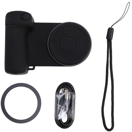 Mango magnético para teléfono Inteligente con luz de Relleno para Selfies, Agarre para cámara de teléfono, Soporte Bluetooth, Soporte para Tomas automáticas con Control Remoto,