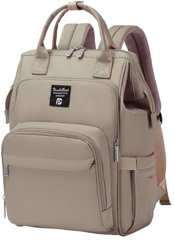 Pomelo Best Moderner Wickelrucksack für Mama Papa – Stylischer Familienrucksack mit Großer Öffnung, Wickelunterlage, Wasserdichtem Material und Praktischer Organizer-Struktur