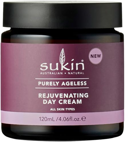 Sukin Purely Ageless Rejuventating Day Cream 120ml - with Vitamin E; cruelty free & vegan friendly - to naturally plump, firm & hydrate skin, whilst softens & soothes dry skin.