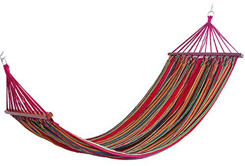 TOPIND Garden Hammock with Spreader Bars Lightweight Portable Hammock Double Camping Hammock with Tree Straps 450 lbs Capacity