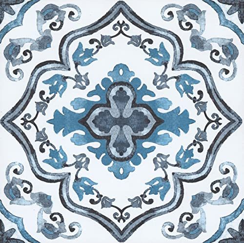 FloorPops FP3932 Marrakesh - Azulejos de suelo, color azul