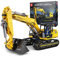 Mould King 13112 Remote Control Excavator Building Toy, APP Control Digger Kits Gift for Assembly Toy Collection Fans,Yellow