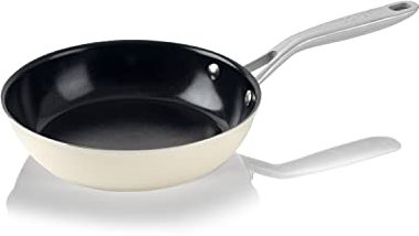 ValenCera TeChef Collection 8 Ceramic Nonstick Frying Pan Skillet, Nontoxic - Free of PFAS, PFOA, PTFE, Made in Korea (8-in)