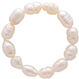 Awesomeonei Elastische Perlenringe für Frauen - Mikroverstellbare Stretch-Stapelringe in Weißen - Valentinstagsgeschenk für Freundin