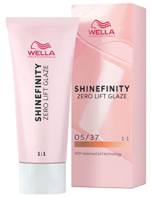 Wella Professionals Shinefinity Glaze – Haarschonende Tönung – demi-permanent, pH-neutral & ohne Ammoniak - Für natürlichen Glanz bis zu 20 Haarwäschen – vegan – 05/37 Warm Caramel Espresso – 60ml