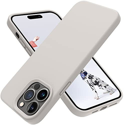 OTOFLY Compatible with iphone 14 Pro Case, Silicone Shockproof Slim Thin Phone Case for iPhone 14 Pro 6.1 inch (Stone)
