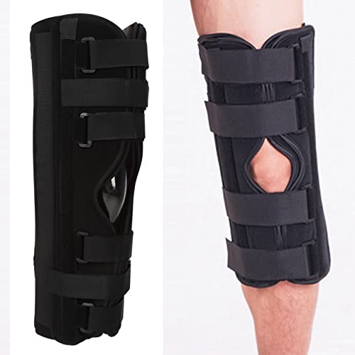Rodillera, Soporte de Rodilla con 3 Paneles Ajustables, Inmovilizador de Pierna de Rodilla para Esguinces, Dislocaciones, Lesiones, Estabilizador de Rodilla para Hombres Y Mujeres(XL)