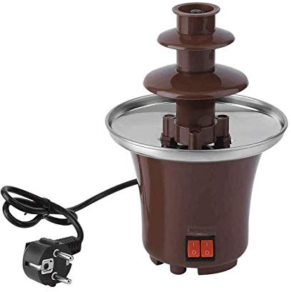 Chocolate Fountain Small Chocolate Fountain Machine for Melting Chocolate Chocolate Fountain for Kids and Parties Homemade Electric Chocolate Melting Tower Three Layer Waterfall Machine