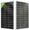 ECO-WORTHY Panel solar bifacial 120W 18V, módulo solar monocristalino para baterías de 12V, fotovoltaica, panel solar 12v ideal para autocaravanas, balcones, casetas de jardín, barcos