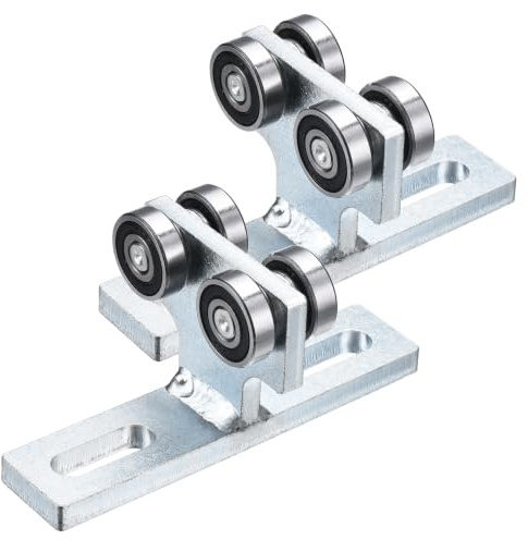 PATIKIL 2 Pack Elektrische Hebebühne Strebenwagen Trägerwagen Montage | Mit 4 Räder Rolle, Zur Verwendung mit 1-5/8 Breit und All 1-5/8 Höhere Strebenkanäle Legierung Stahl