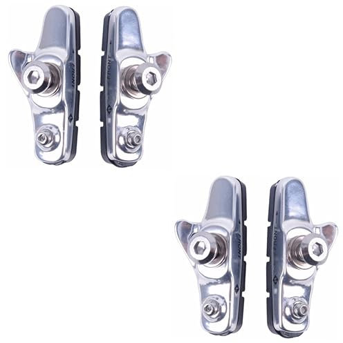 Toddmomy 2paare Aluminiumlegierung Fahrradbremsbeläge Set Hochwertige C-Bremse Für Rennrad Und Mountainbike Kein Geräusch rutschfest Langlebig Silber