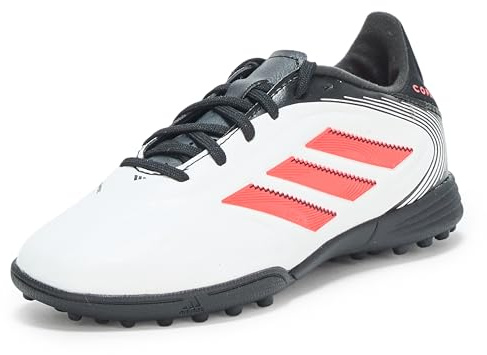 Adidas Unisex-Kids Copa Pure 3 League Turf Soccer, White/Lucid Red/Black, 6
