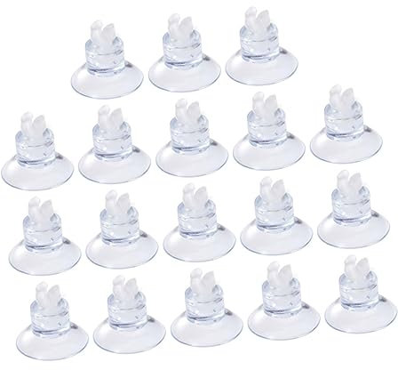 VILLFUL 18stücke Teiliges Aquarium Saugnapf Luftschläuche Verstellbare Clips Für Optimale Positionierung Starker Halt Glasoberflächen Robustes Langlebiges Für Aquarien Und