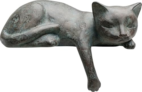 Kare Design Deko Figur Cats Life, Grau, Deko Objekt, Wohnaccessoires, Katzen, Tiermotiv, 11x17x8 cm (H/B/T)