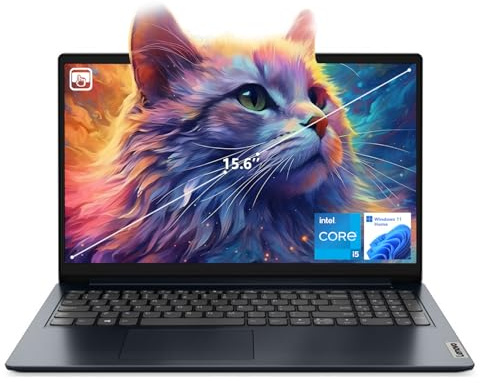 Lenovo Ordinateur portable IdeaPad 1i, écran tactile FHD de 15,6, processeur Intel Core i5-1235U, 24 Go de RAM, 1 To SSD, webcam, HDMI, Wi-Fi 6, Windows 11 Home, bleu