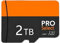 Tarjeta Micro SD Pro Select 2TB con Adaptador SD, Compatible con Cámaras 4K, Smartphones y PC