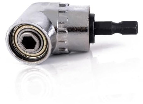 VILLCASE Cacciavite Angolare Da Gradi in Acciaio Inossidabile Cacciavite Elettrico Punta e Testa Girevole Compatibile Trapani e Avvitatori Manuali