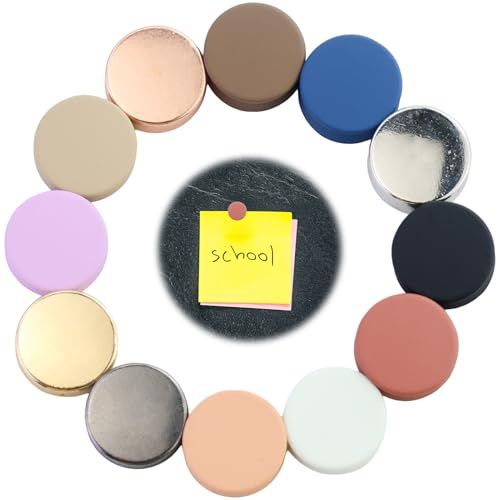 12 Piezas Agujas Magnéticas Hijab, Imanes 12 Colores Versátiles, Cierres Bufanda Sin Enganches, Botones Sin Agujas, Imanes Redondos Bufandas Seda,Broche Solapa Magnético Imán