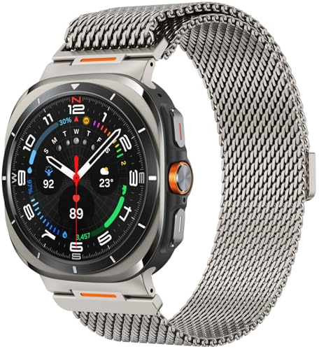 CHANCHY Milanese Armband Kompatibel mit Samsung Galaxy Watch | Keine Lücke Sport Edelstahl Magnetisch Metallarmband für Samsung Galaxy Watch