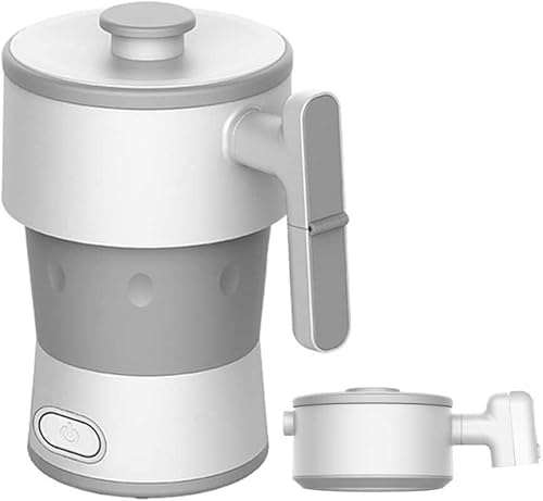 Bollitore elettrico pieghevole, bollitore da viaggio, scaldabagno elettrico in silicone 800 ml, bollitore pieghevole a doppia tensione 600 W per bollire, cuocere e sterilizzare l'acqua