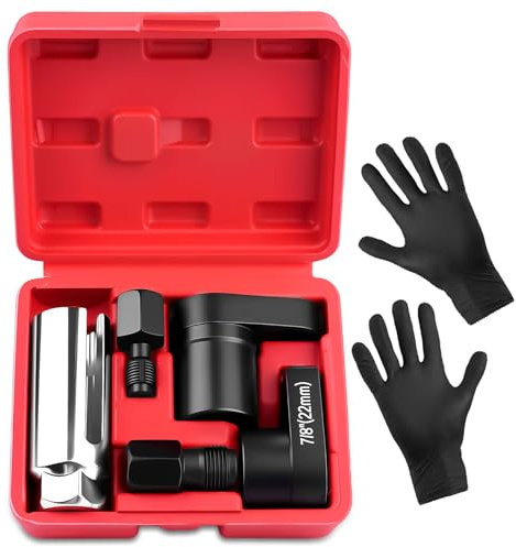 RUIZHI Sonde lambda Chiave per Sensori di Ossigeno Auto, Set di 5 Chiavi a Bussola Professionali, Strumenti di Riparazione per Lo Smontaggio e L'installazione di Sensori di Ossigeno Automobilistico