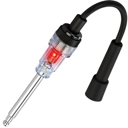 Comprobador de bujías, comprobador de bobinas de encendido en línea, generador de chispas para motores de automóviles, herramienta de diagnóstico de encendido del motor Comprobador de cables de bujías