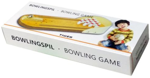 Mini Bowling Spiel aus Holz für Kinder - Komplettes Tischkegel-Set mit Bahn, Kegeln & Kugeln, Lernspielzeug zur Förderung von Motorik & Koordination, Familienspiel für Zuhause & Kindergeburtstage