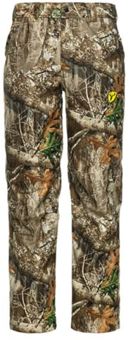 SCENTBLOCKER Men's Drencher Lightweight Breathable Waterproof Camo Rain Pants (RT Edge, X-Large)