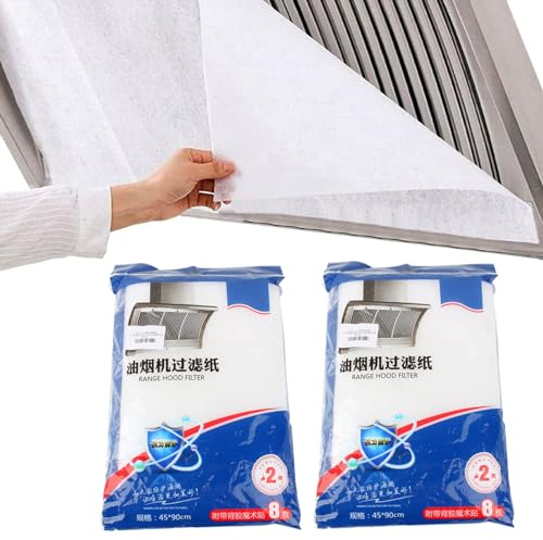 Cooker Hood Filter Replacement 2Pcs Universal 35.4x17.7inch Cooker Hood Filter Cut to Size,Carbon Grease Filting Extractor Fan for Kitchen Extractor Fan All Cooker