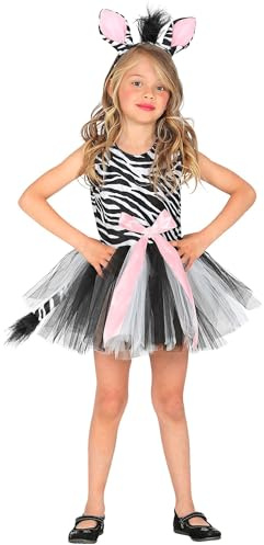W WIDMANN MILANO Party Fashion - Djurkostym, klänning med tutu, pannband, djurkostym, karnevalsdräkt