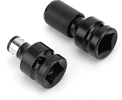 2 Pezzi Adattatore Bussola 1/2 1/4, Adattatore per Presa a Gambo Esagonale, Convertitore per Chiavi a Cricchetto, per Chiavi Pneumatiche Ed Elettriche