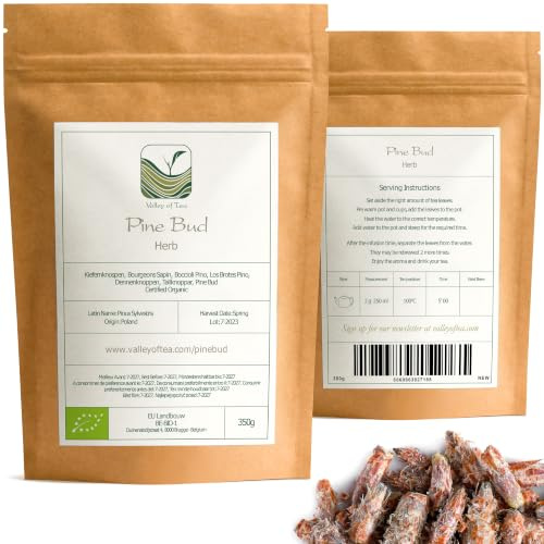 Brotes Aguja Pino Té Orgánica - Ramos O Agujas De Pino - 350g | recolectados en primavera en zonas de montaña listos para hervir a fuego lento