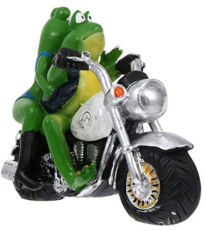 Veemoon Gartenfroschfigur Harz Wetterfest Paar Desktop Ornament Tierdeko Gartendekoration Für Rasen Outdoor