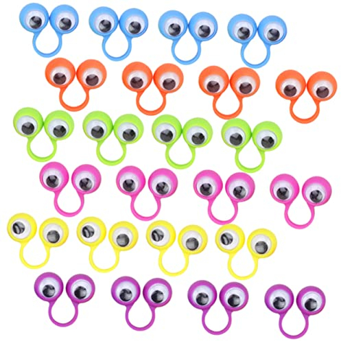 Toyvian Stück Große Augen Ring Kinderaugen-Fingerpuppen-Spielzeug Kulleraugen Fingerpuppen Kinder-Kunststoffring Kinder-Augenring Kinderpreise Kinderspielset