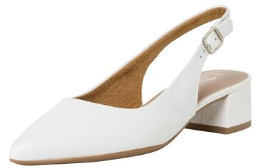 Tamaris slingpumps 1–29500-42 normal, Vitt läder, 42 EU