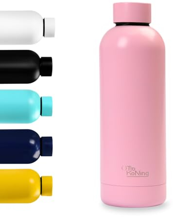 Borraccia Termica in acciaio inox da 500 ml - Otto Koning - Bottiglia termica isolata. Mantiene le bevande fredde per 24 ore e quelle calde per 12 ore. Bottiglia thermos a prova di perdite, senza BPA