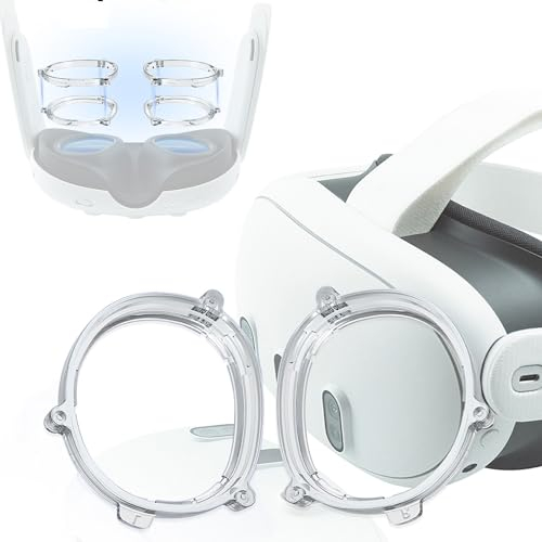 Magnetische Myopie Brillen Spacer Kompatibel mit Meta Quest3 VR Headset Zubehör Brillenlinseneinsatz Anti-Kratzring Objektivschutz Brille Bumper Rahmen